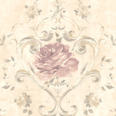SCALAMANDRE WALLCOVERING-WMAMF090503-AMY-NEUTRAL,PINK