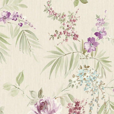 SCALAMANDRE WALLCOVERING-WMAMF090609-PROVIDENCE-VIOLET,BLUE