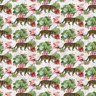 NICOLETTE MAYER WALLCOVERING-WNM0001LEOP-LEOPARD WALK-COLORFUL