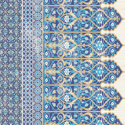 NICOLETTE MAYER WALLCOVERING-WNM0001TOPB-TOPKAPI BORDER-CLASSIC