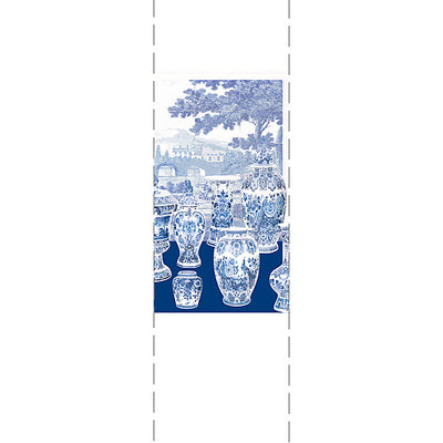 NICOLETTE MAYER WALLCOVERING-WNM0002GSNR-GARNITURE SCENIC-BLUE - RIGHT PANEL