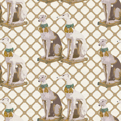 NICOLETTE MAYER WALLCOVERING-WNM0002REGA-REGAL GREYHOUND-LUXE