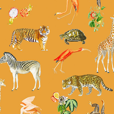 NICOLETTE MAYER WALLCOVERING-WNM0003EXOT-EXOTIX-TANGERINE