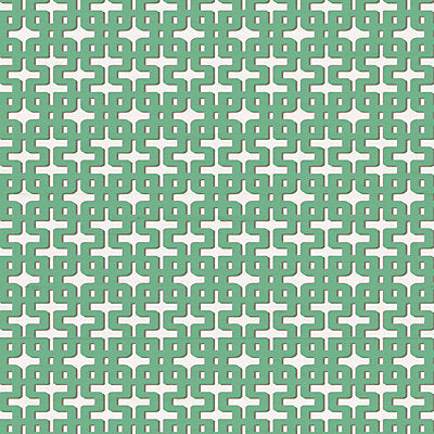 Nicolette Mayer Wallcovering, a selection of wallpaper such as Fretwork , Lattice.