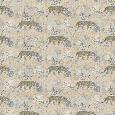 NICOLETTE MAYER WALLCOVERING-WNM0004LEOP-LEOPARD WALK-CREAM