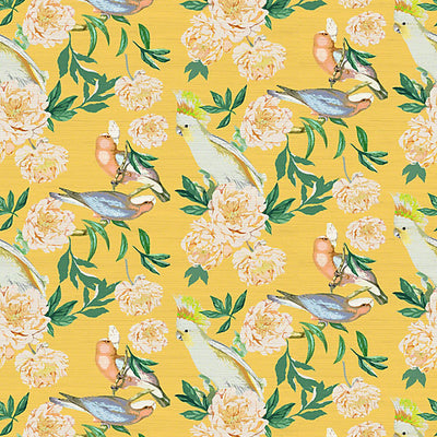 NICOLETTE MAYER WALLCOVERING-WNM0004PEON-PEONY INSPIRA-GOLDENROD