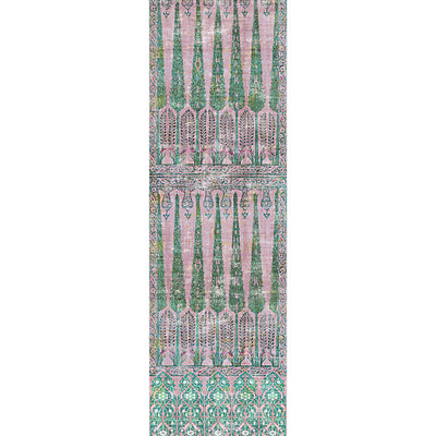 NICOLETTE MAYER WALLCOVERING-WNM1022TOPK-TOPKAPI GARDEN - PANEL-GREEN PINK