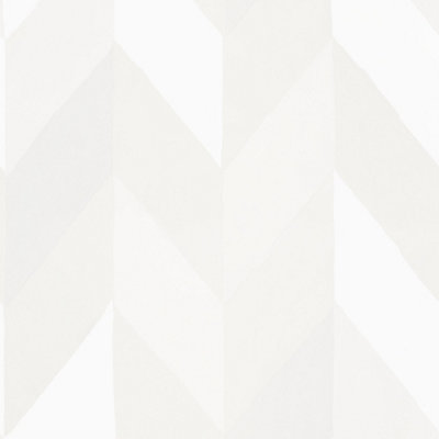 Sandberg Wallcovering - WSB00010590 - KIRA - WHITE