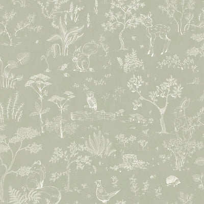 SANDBERG WALLCOVERING-WSB00380232-HOLLIE-GREEN , TURQUOISE , BLUE
