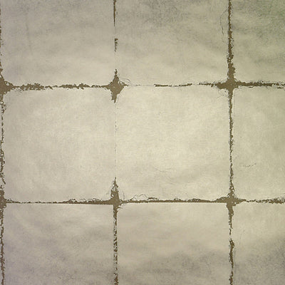 SCALAMANDRE WALLCOVERING-WTOGA4-SILVER LEAF SQUARES-PLATINUM
