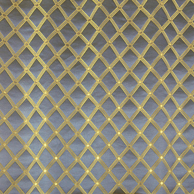 OLD WORLD WEAVERS FABRICS-ZA 2126REAL-REALE DIAMOND-BLUE JAY
