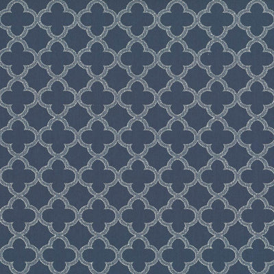 KASMIR FABRICS-ABBERLEY TRELLIS - CADET