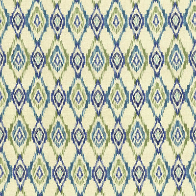 KASMIR FABRICS-ALAMEDA IKAT - SPRING WATER
