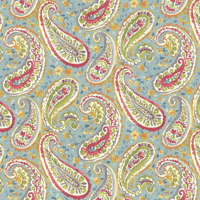 KASMIR FABRICS-AQUARELLE - TURQUOISE