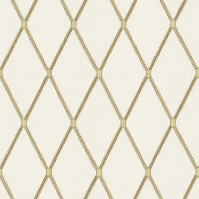 KASMIR FABRICS-ARLO DIAMOND - WHITE