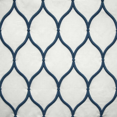 KASMIR FABRICS-ASHBURY OGEE - NAVY