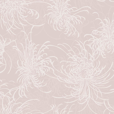 SEABROOK WALLPAPER-NOELL FLORAL-BLUSH GLITTER AND OFF-WHITE-AW71501