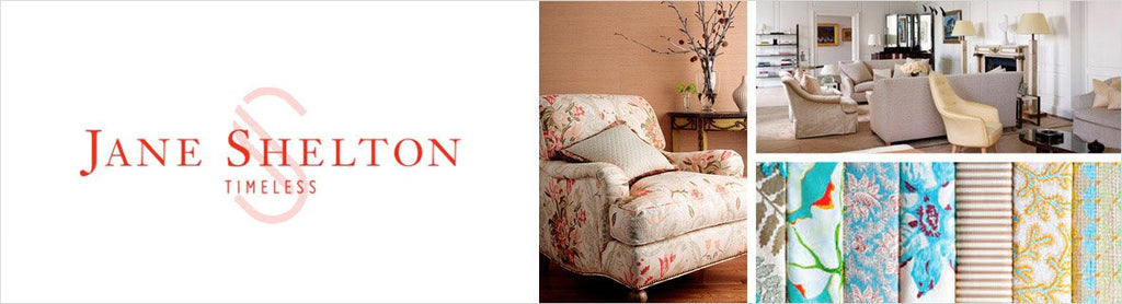 Jane Shelton Fabrics, a selection of fabrics such as velvet, damask, cotton, silk, linen and sheers.