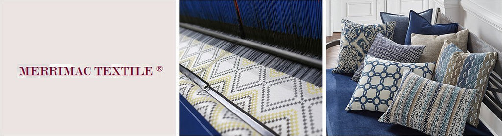 Merrimac Textiles, a selection of fabrics such as velvet, damask, cotton, silk, linen and sheers.