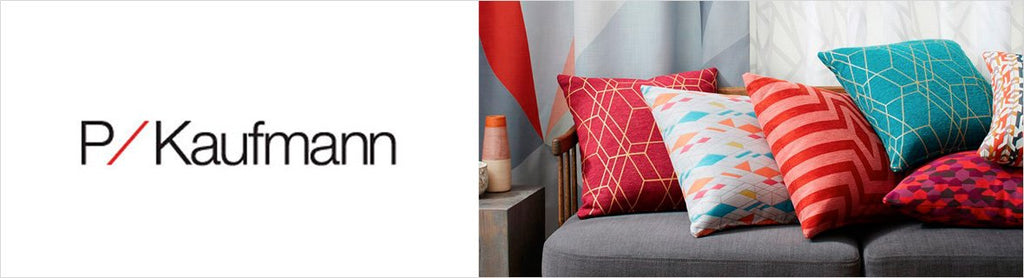 P Kaufmann Fabrics, a selection of fabrics such as velvet, damask, cotton, silk, linen and sheers.