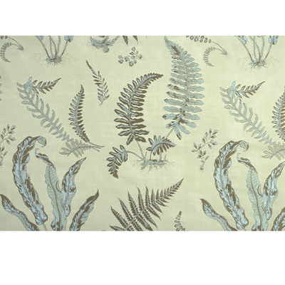 G P & J BAKER FABRICS - BAKERS FERNS - AQUA