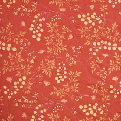 G P & J BAKER FABRICS - HONESTY SILK - TERRACOTTA