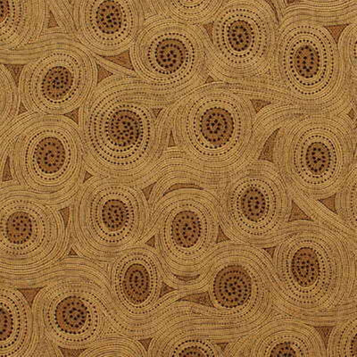 G P & J BAKER FABRICS - MONSOON - SAND/CHOCOLATE