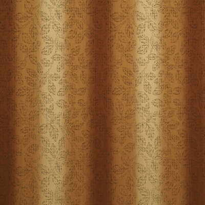 G P & J BAKER FABRICS - STITCHED OMBRE LEAVES - BRONZE