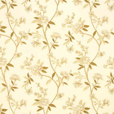 G P & J BAKER FABRICS - PEONY & BLOSSOM LINEN - IVORY