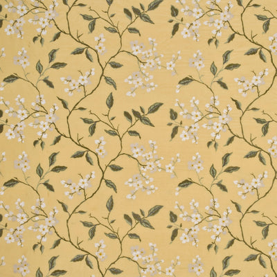G P & J BAKER FABRICS - APPLE BLOSSOM SILK - MIMOSA/IVORY