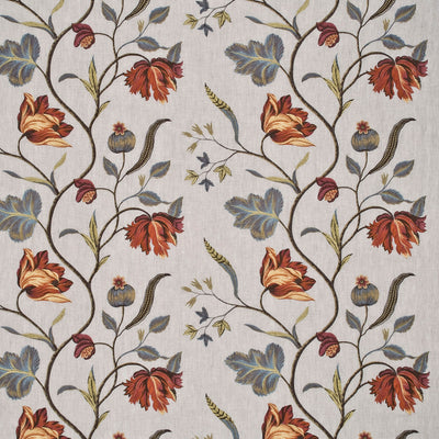 G P & J BAKER FABRICS - TULIP TREE LINEN - PIMENTO