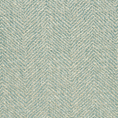 G P & J BAKER FABRICS - SILVERTON WEAVE - AQUA/IVORY