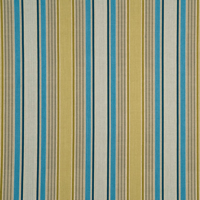 G P & J BAKER FABRICS - ARLEY STRIPE - TEAL/GREEN