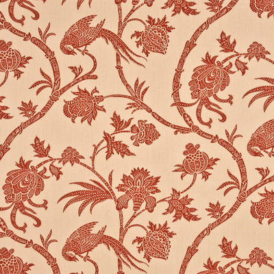 G P & J BAKER FABRICS - PEPLOW TRAIL - RED/OATMEAL