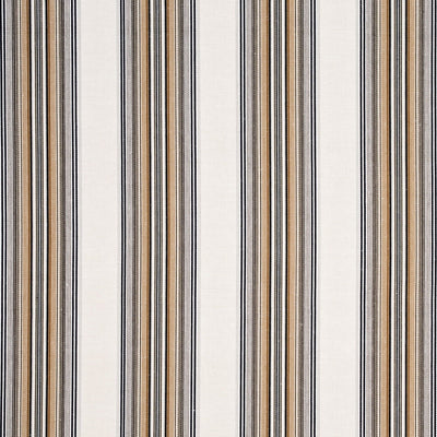 G P & J BAKER FABRICS - PAXTON STRIPE - GREY/SAND