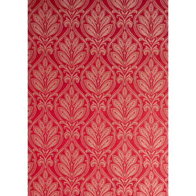 G P & J BAKER FABRICS - RYECOTE DAMASK - ROYAL RED