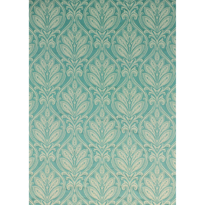 G P & J BAKER FABRICS - RYECOTE DAMASK - AQUA