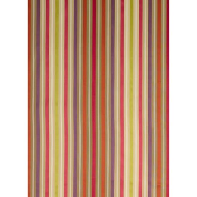 G P & J BAKER FABRICS - SOMERFORD STRIPE - RUBY/PURPLE/RUST