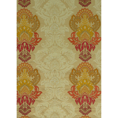 G P & J BAKER FABRICS - WATERFORD DAMASK - SIENNA/BRONZE