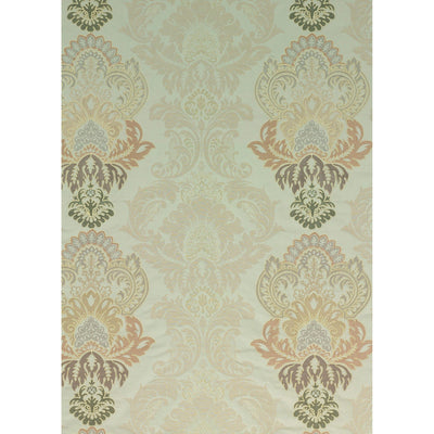 G P & J BAKER FABRICS - WATERFORD DAMASK - PEWTER/LINEN