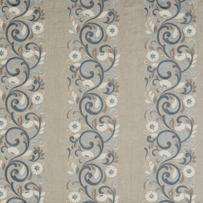 G P & J BAKER FABRICS - LANGDALE - INDIGO/SLATE