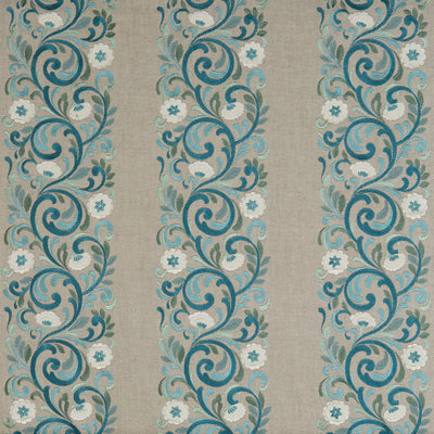 G P & J BAKER FABRICS - LANGDALE - TEAL