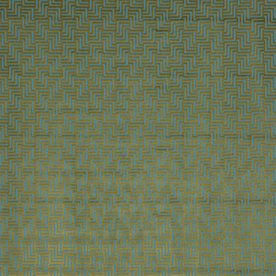 G P & J BAKER FABRICS - HARCOURT - OLIVE/TEAL