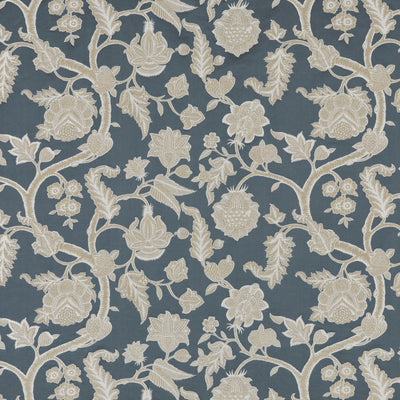 G P & J BAKER FABRICS - KELWAY - INDIGO/PEWTER