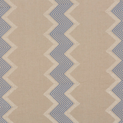 G P & J BAKER FABRICS - FARLEY STRIPE - INDIGO