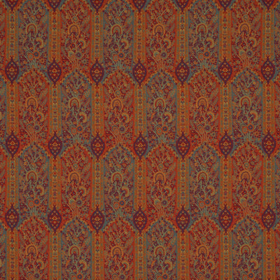 G P & J BAKER FABRICS - WINTON - SPICE/TEAL