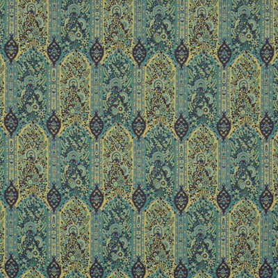 G P & J BAKER FABRICS - WINTON - TEAL/INDIGO