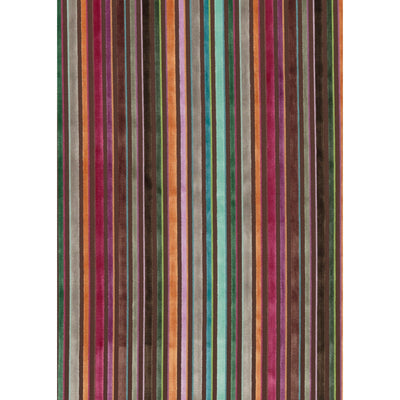 G P & J BAKER FABRICS - CARDINAL STRIPE - JEWEL