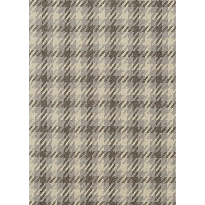 G P & J BAKER FABRICS - COURT PLAID - SILVER