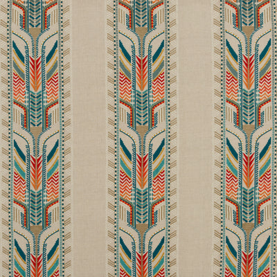 G P & J BAKER FABRICS - TREBIZOND - TEAL